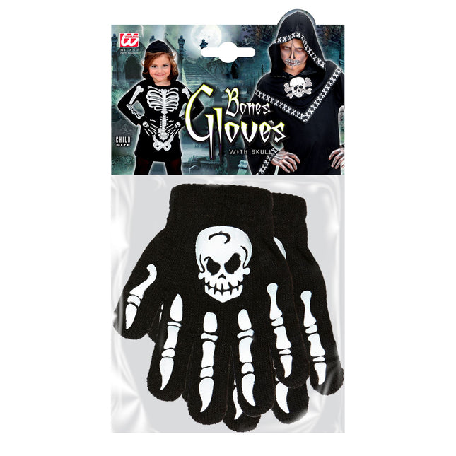 Halloween Handschuhe Kinderknochen