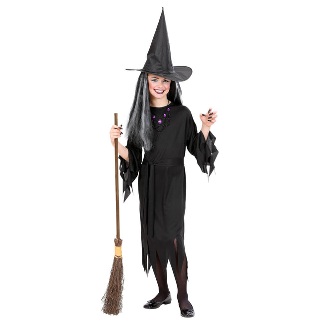 Halloween Kostüm Schwarzes Mädchen Hexe