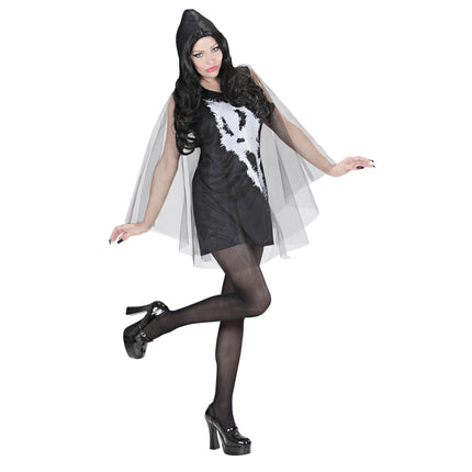 Geisterkleid Totenkopf 2 Stück