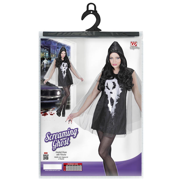 Geisterkleid Totenkopf 2 Stück