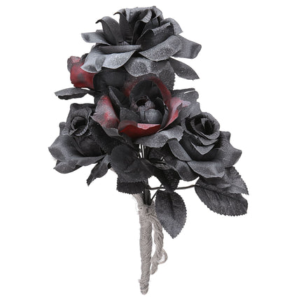 Halloween Fake Braut Bouquet Schwarz