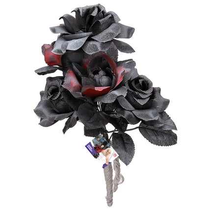Halloween Fake Braut Bouquet Schwarz