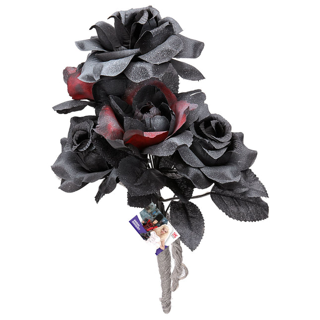 Halloween Fake Braut Bouquet Schwarz
