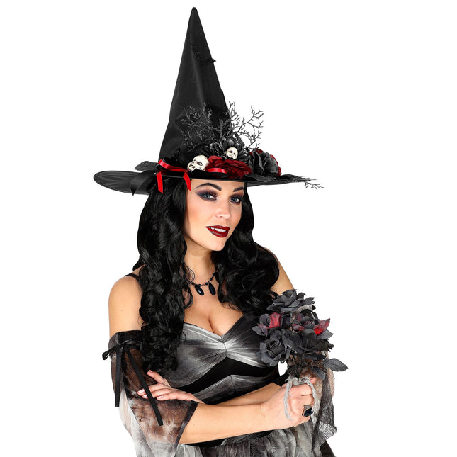 Halloween Fake Braut Bouquet Schwarz
