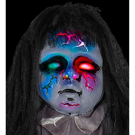 Halloween Puppe mit Licht und Sound 1,22m