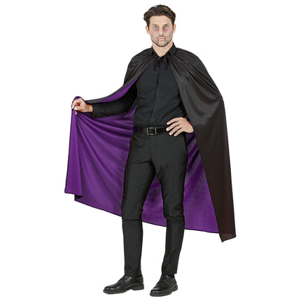 Halloween Cape Schwarz Lila 1,3m