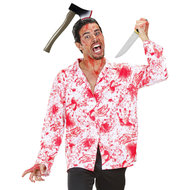 Halloween Haarband Axt mit Blut