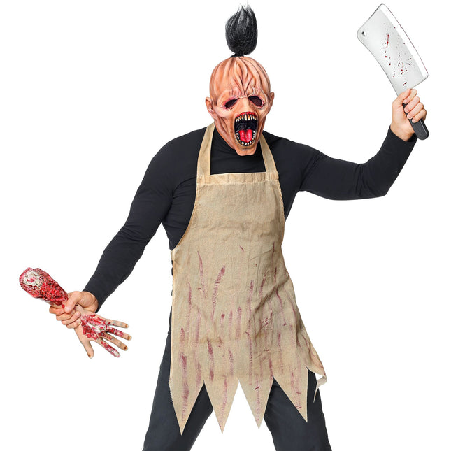 Halloween Zubehör Set Metzger 2 Stück