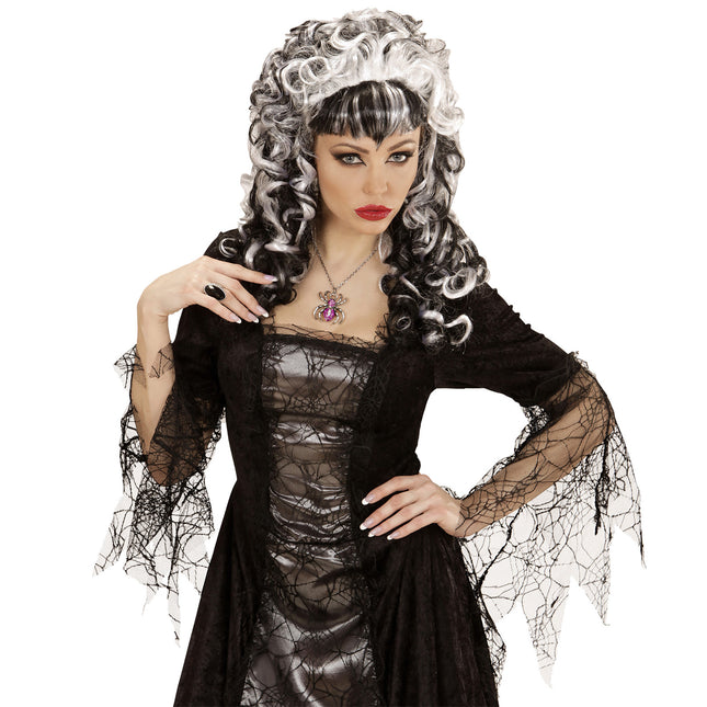 Halloween Halskette Lila Spinne
