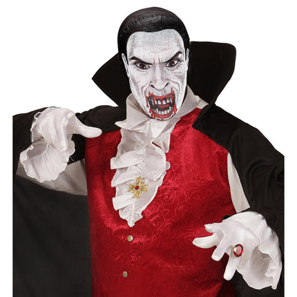 Halloween Maske Weißer Vampirstaub