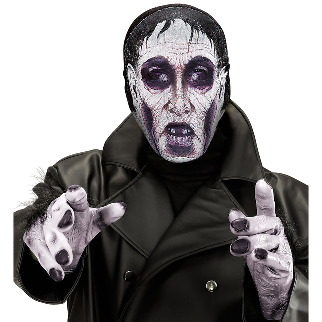 Halloween Maske Lila Zombie