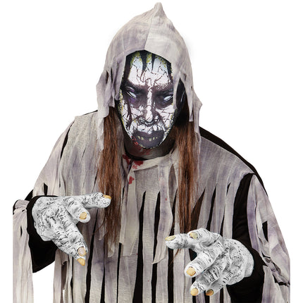Halloween Maske Grau Zombie Dust