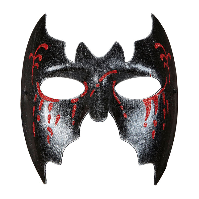 Halloween Maske Fledermaus blutig