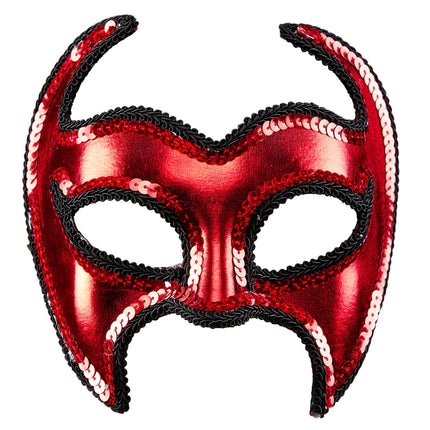 Halloween Maske Teufel Metallic