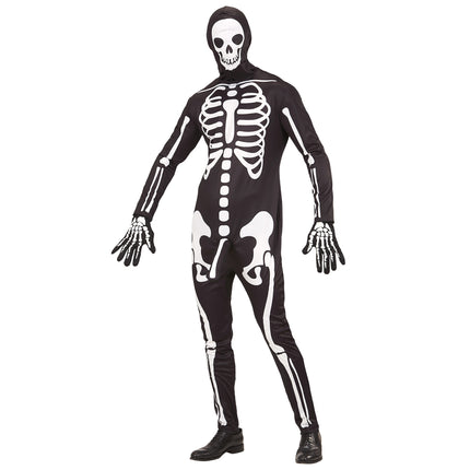 Halloween Kostüm Männer Skelett 3-teilig