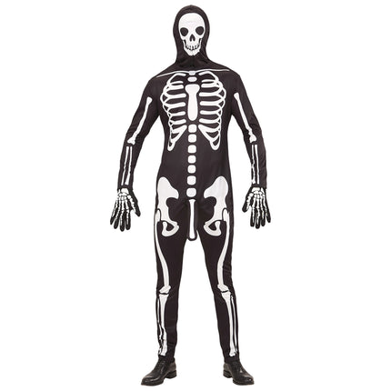 Halloween Kostüm Männer Skelett 3-teilig