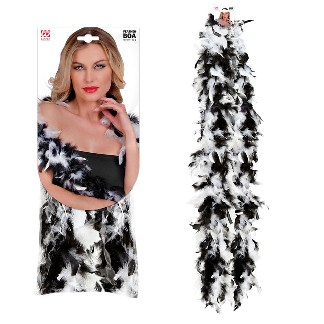 Schwarz-weiße Boa 1,8 m