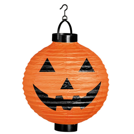 Halloween Laterne Orange Kürbis 20cm