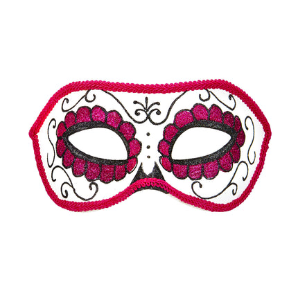 Dia De Los Muertos Augenmaske Rosa