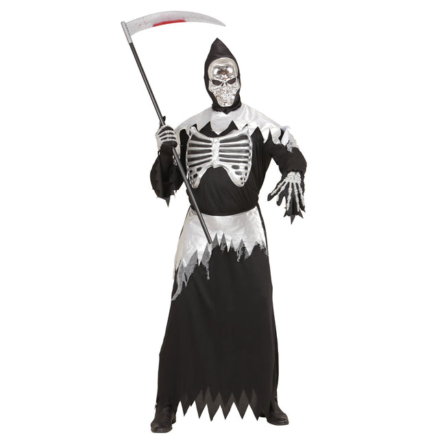 Halloween Kostüm Herren Skinny Reaper 3-teilig