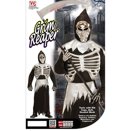 Halloween Kostüm Kind Skinny Reaper 3-teilig