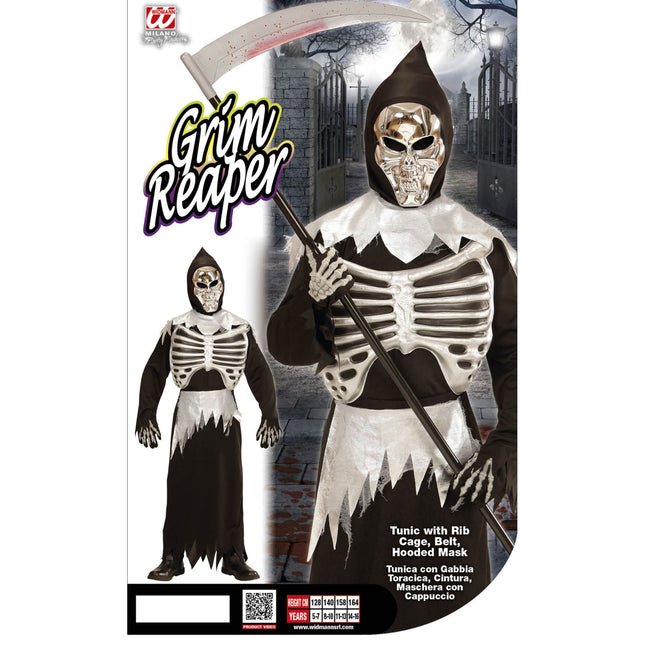 Halloween Kostüm Kind Skinny Reaper 3-teilig