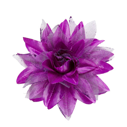 Lila Haarblume Glitzer
