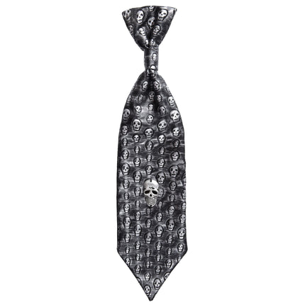 Halloween Krawatte Skelett Metallic