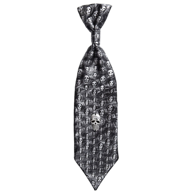 Halloween Krawatte Skelett Metallic