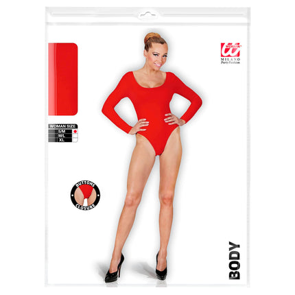 Roter Body Anzug Damen