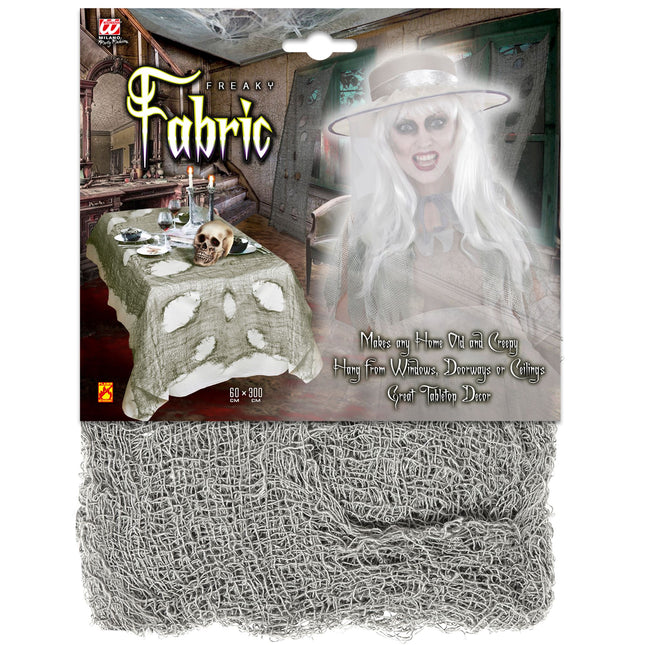 Halloween Tischtuch Grau 3m