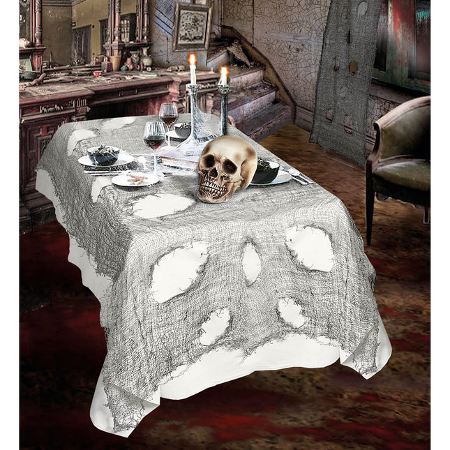 Halloween Tischtuch Grau 3m