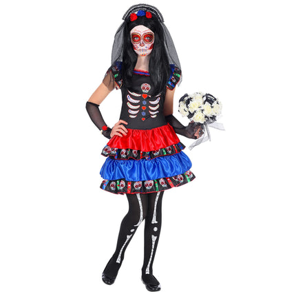 Dia De Los Muertos Kostüm Kind