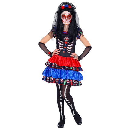 Dia De Los Muertos Kostüm Kind