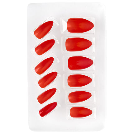 Rote künstliche Nägel