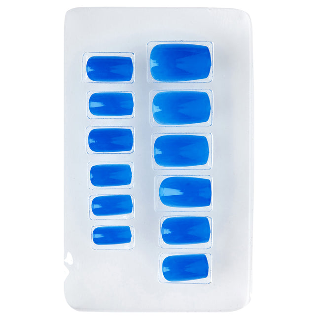 Blaue Fake-Nägel