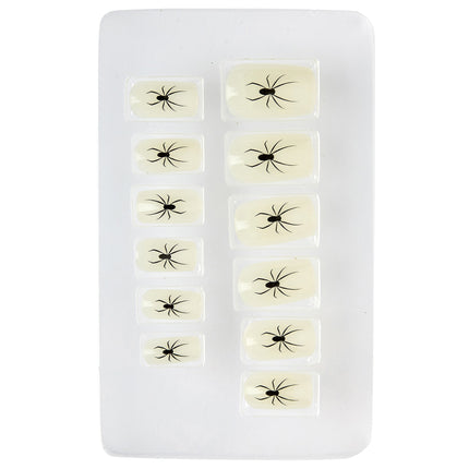 Halloween Fake Nails Spider Glow In The Dark