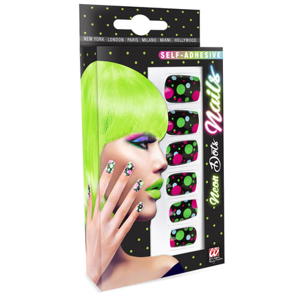Farbige Fake Nails Glühbirnen