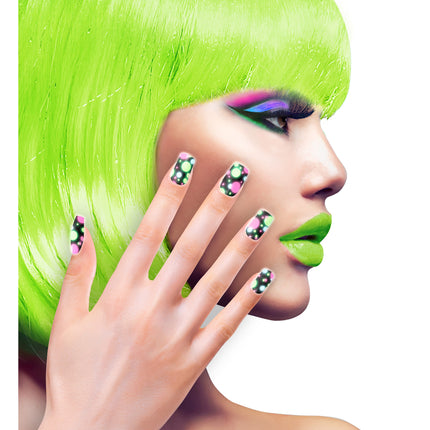 Farbige Fake Nails Glühbirnen