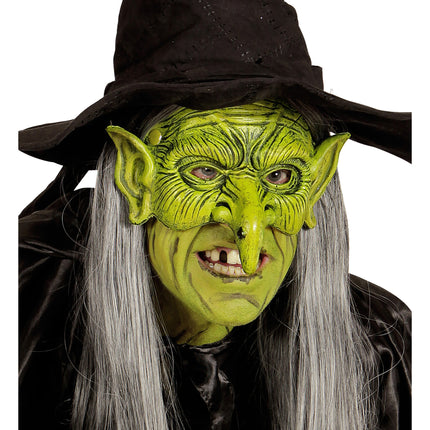 Halloween Maske Grüne Hexe