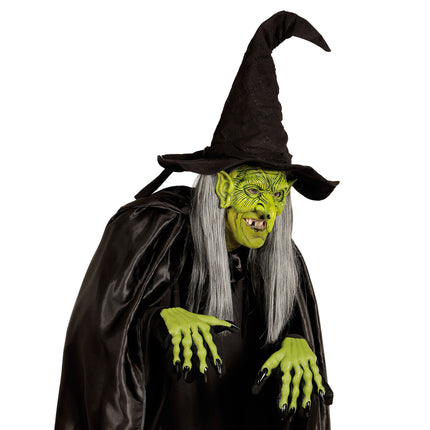 Halloween Maske Grüne Hexe