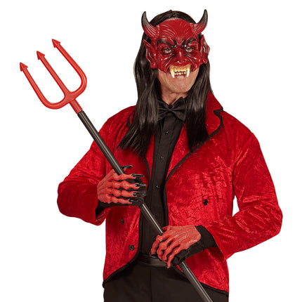 Rote Teufelsmaske