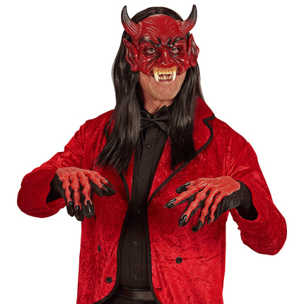 Rote Teufelsmaske