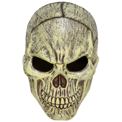 Halloween Maske Beige Totenkopf