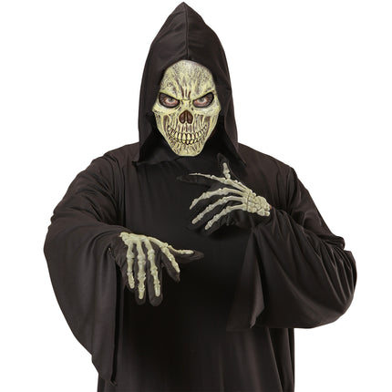 Halloween Maske Beige Totenkopf