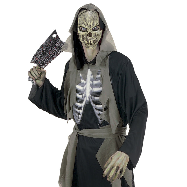 Halloween Maske Beige Totenkopf