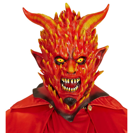 Halloween Masken Roter Teufel Flammend