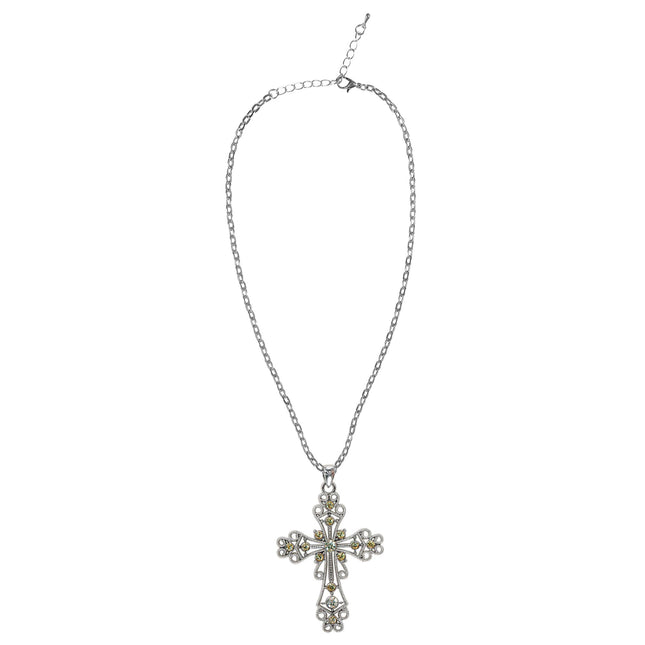 Halloween Halskette Silbernes Kreuz