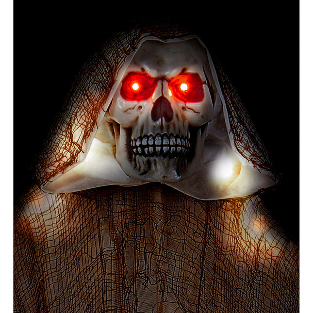 Halloween Puppe Sensenmann mit Licht