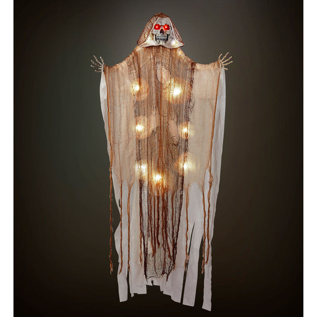 Halloween Puppe Sensenmann mit Licht
